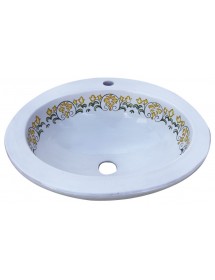 Oval sink with hole