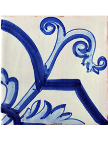 Azulejo 02AS-FLORBARROCO15AZ