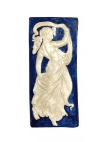 Placa griega mujer