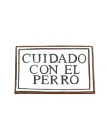 Placa rectangular pequeña