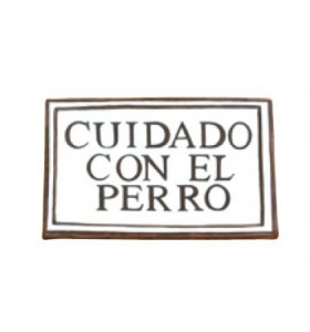 Placa rectangular pequeña