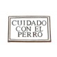 Placa rectangular pequeña