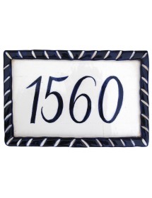 Placa rectangular rústica