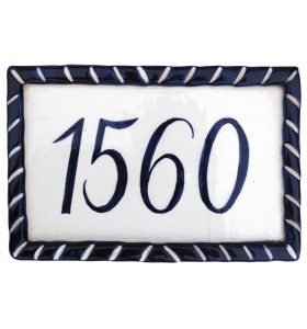 Placa rectangular rústica