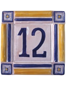 Placa rústica números