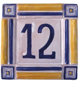 Placa rústica números